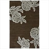 Jaipur Rugs Inc Hand Tufted, Bed of Roses Dark Chocolate/Dark Chocolate, 3.6 by 5.6