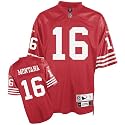 Joe Montana Red Reebok NFL 1990 Throwback Premier San Francisco 49ers Jersey - Youth