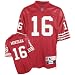 Joe Montana #16 San Francisco 49ers NFL Retired Premier Jersey (Red) (X-Large)