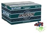 Fluid Monsoon Paintballs - 2000 Rounds - Red / Blue Shell - Green Fill