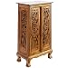EXP Handmade Asian Furniture - 40" Bamboo Forest Storage Cabinet / End Table - Natural Finish