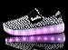 Santiro Children's Light up Shoes for Boys Girls Kids Athletic Shoes Fashion Sneakers LED Light Breathable Sneakers SSK006B1-33