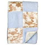 CoCaLo Patchwork Blanket - Blue/ Camouflage