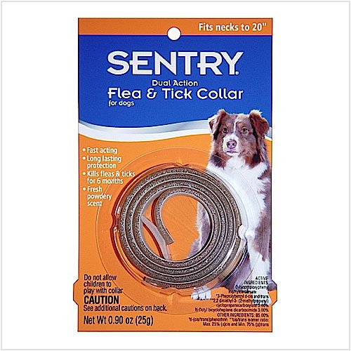 Sentry Dual-Action Flea & Tick Collar for medium dogs