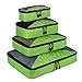 HEXIN Durable 4 Pcs Luggage Travel Packing Cube Bags for Carry-on Luggage Accessories