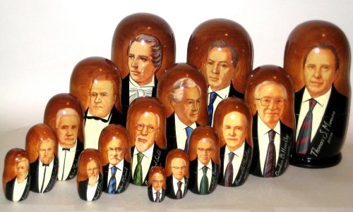 Prophets * Russian Nesting dolls * 3 sets of 5 dolls * Large doll 8in * m.prophets