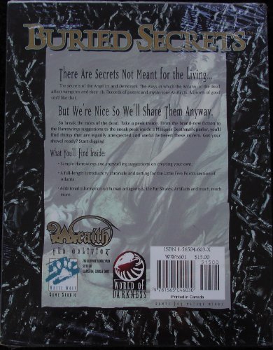 Cover image : Buried Secrets: Screen and Book (Wraith - the Oblivion)