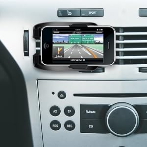 Kensington K39255US SoundWave Sound Amplifying Car Mount (Black), iPhone 4 Compatible