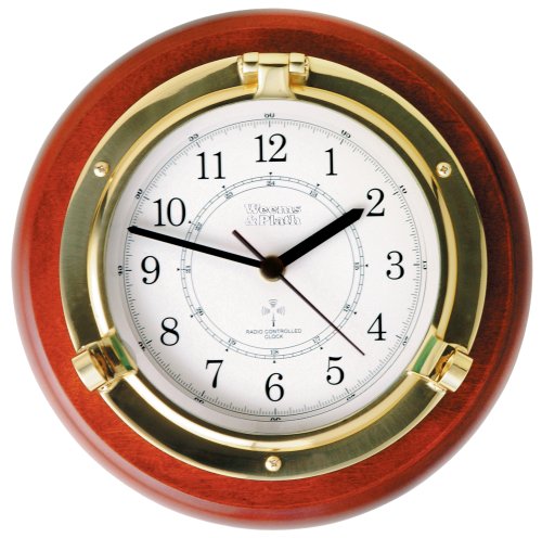 SportingGoods: Weems & Plath Porthole Collection Radio Control Clock