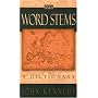 Word Stems: A Dictionary