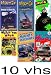 set 10 vhs: Mighty Machines - Someday I'm Gonna Be... A Cowboy, Mighty Machines In Th...