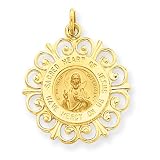 14k Sacred Heart of Jesus Medal Charm