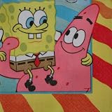  : SpongeBob Buddies Beverage Napkins - 16 Count