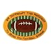 Our Name Is Mud by Lorrie Veasey Football Oval Platter, 1.125-Inch