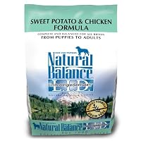 Natural Balance Dry Dog Food, Grain Free Limited Ingredient Diet Chicken and Sweet Potato Recipe, 15 Pound Bag