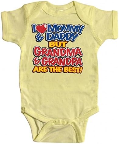 Baby "Grandma &amp; Grandpa" Onesie - Banana - 6M