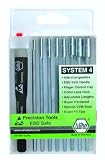 Wiha 26988 System 4 Nut Driver Precision Blade Set, Inch, 9 Piece