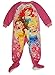 Disney Princess Toddler Girls' Blanket Sleeper Footed Pajamas