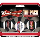 Dart World Budweiser 3 Pack of Slim Flights