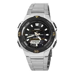Casio Men's AQS800WD-1EV Slim Solar Multi-Function Analog-Digital Watch (Watch)