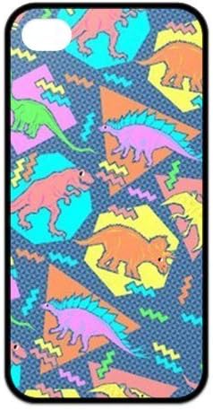 Treasure Design Funny Nineties Dinosaur Pattern APPLE IPHONE 4or4s Best Silicone Case