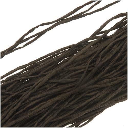 Silk Fabric String 2mm "Espresso Brown" 42 Inch Strand (1)
