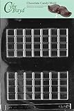 Cybrtrayd AO072 Break Apart Bar Chocolate Candy Mold with Exclusive Cybrtrayd Copyrighted Chocolate Molding Instructions