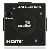 Cablesson 3x1 intelligente swtich - (3 ingressi via 1 uscita) Full HD 1080p HDMI Switcherdi Cablesson