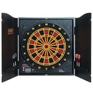 Logitoys 113930 Plein Air Cible Electronique Bois Avec Armoire