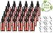 Amber 2 oz Boston Round PET Bottles (BPA Free) with Treatment Pump (24 Pack) + Labels