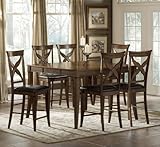 Chenoweth 7-Piece Counter Height Set (Brown/Cherry) (See Text)