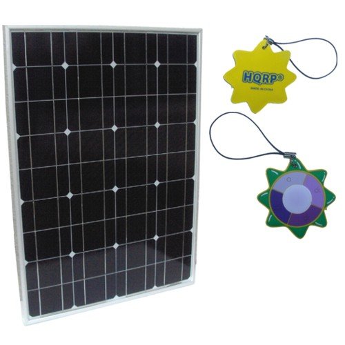 HQRP 50W Mono-crystalline Solar Panel 50 Watt 12 Volt in Anodized Aluminum Frame 10 Years Limited Power Warranty HQRP 50W Mono-crystalline Solar Panel 50 Watt 12 Volt in Anodized Aluminum Frame 10 Years Limited Power Warranty