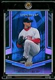 2008 Upper Deck MLB Spectrum # 16 Josh Beckett - Red Sox - Premium Baseball Card in Protective Screw Down Display