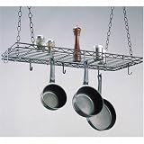 Black Hanging Pot Rack by InterMetro