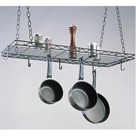 Black Hanging Pot Rack By Intermetro