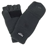 2+1 Strick-Handschuhe + Fäustling oliv S-XL