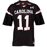 Under Armour South Carolina Gamecocks #11 Youth Black Replica Football Jersey