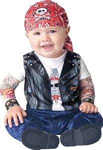 InCharacter Baby Boy's Born To Be Wild, Black/Red, Small