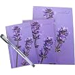 Lavender Boxed set of 3 notebooks with Pen, England