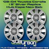 410 Series Toyota Corolla 15 Replica Hub Caps