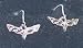 Corvette C6 Emblem Sterling Silver French Hook Earrings