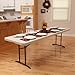 Lifetime # 80175 Fold-In-Half Utility Table, Almond, 8-Foot
