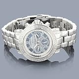 Luxurman Ladies Diamond Watch 0.30ct Black
