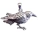 Sterling Silver Raven Totem Pendant Jewelry