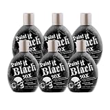 LOT of 6 Millennium PAINT IT BLACK 50X Bronzer Indoor Dark Lotion Tanning Bed