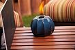 Windswept Single Flame Ceramic Firepot - Cobalt Glaze Windswept Single Flame Ceramic Firepot - Cobalt Glaze