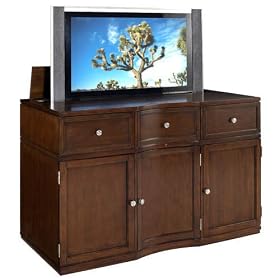 Metropolitan Caramel TV Lift Cabinet by SHOPZEUS