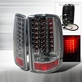 00-04 Denali Tahoe Led Tail Lights Gunmetal