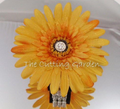 TCG Floral Orange Corsage Bracelet and Boutonniere Special Occasion Set (Silk Flowers)