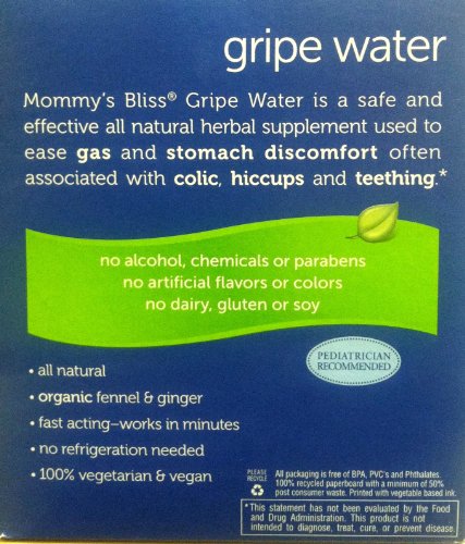 Mommy's Bliss Gripe Water 4-Ounce Bottles (Pack of 2)